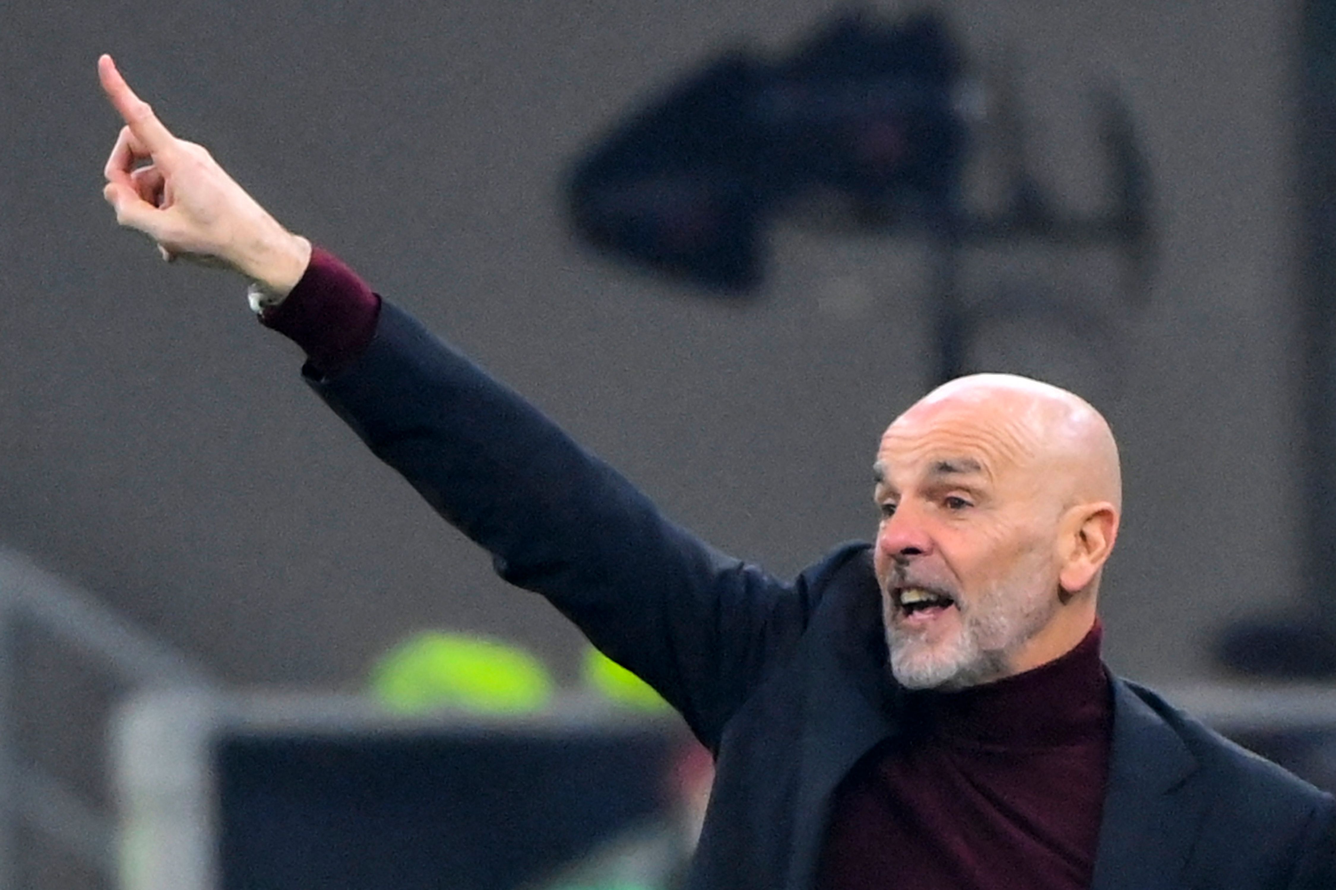 Pelatih AC Milan Stefano Pioli