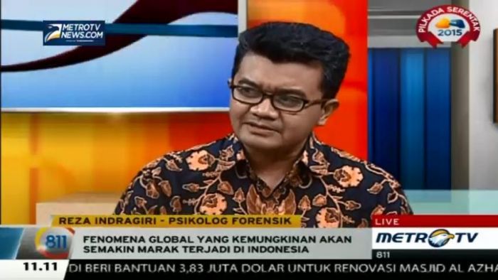 Spesialisasi Psikologi Forensik, Reza Indragiri Ariel.