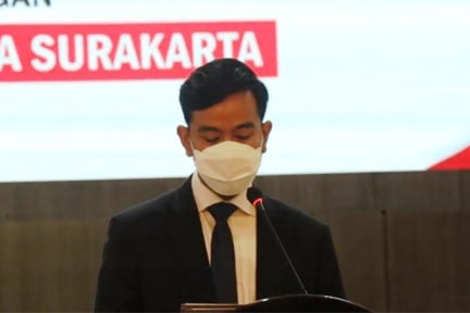 Wali Kota Gibran seusai melantik 629 pejabat struktur pertama dan fungsional di Pemkot Surakarta. 