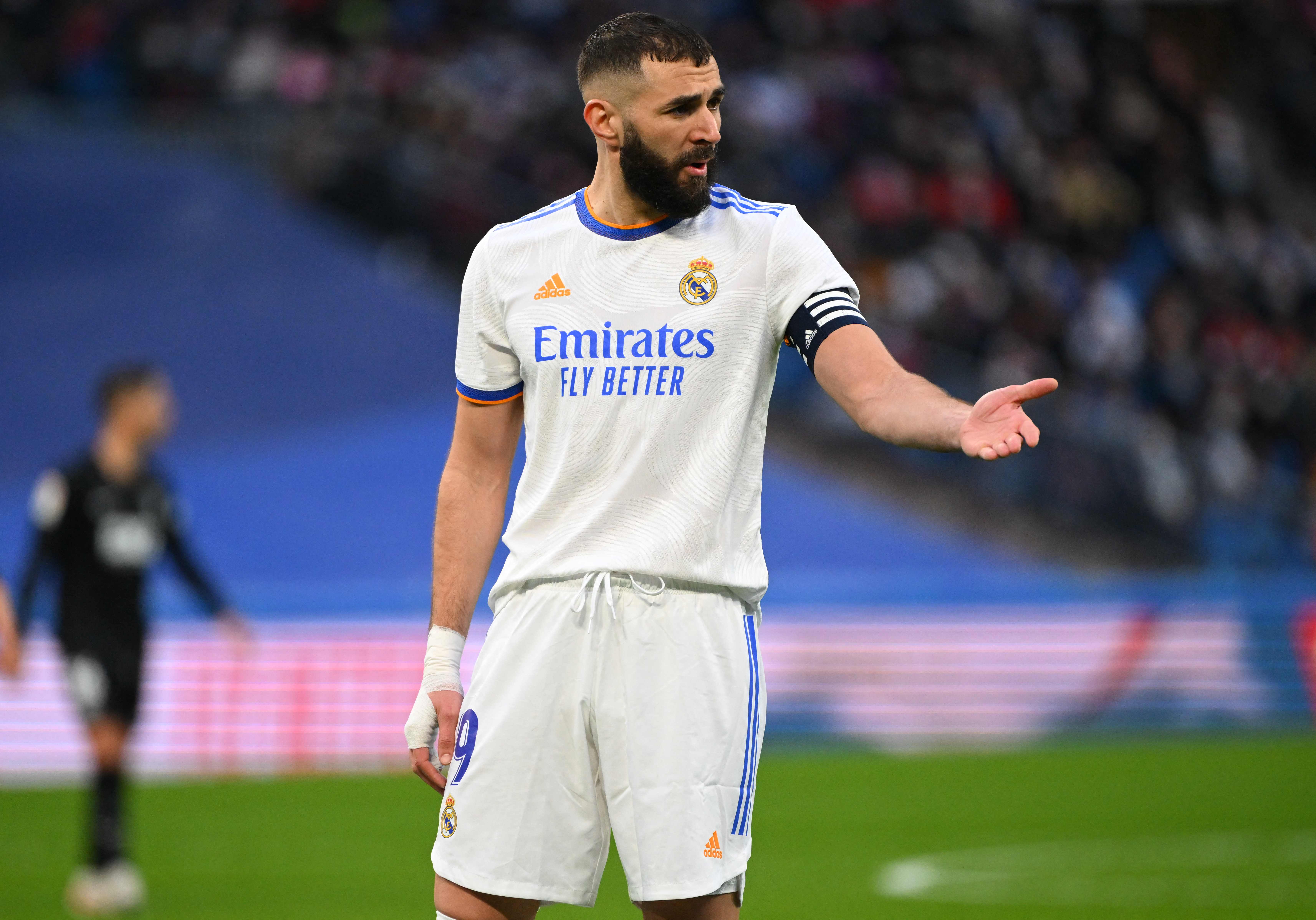 Penyerang Real Madrid Karim Benzema