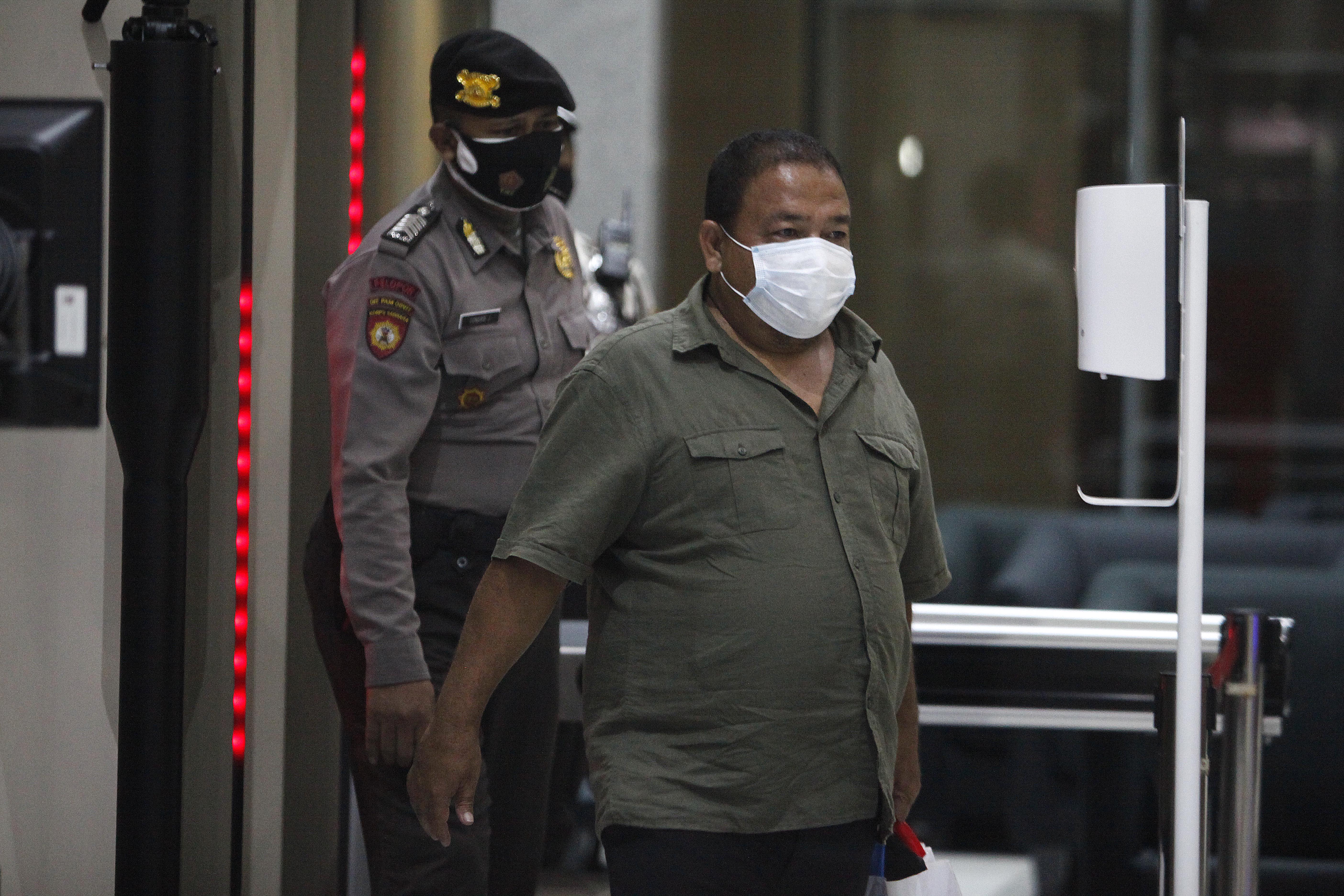 Bupati Langkat Terbit Rencana Perangin-angin tiba di Gedung KPK, Jakarta.