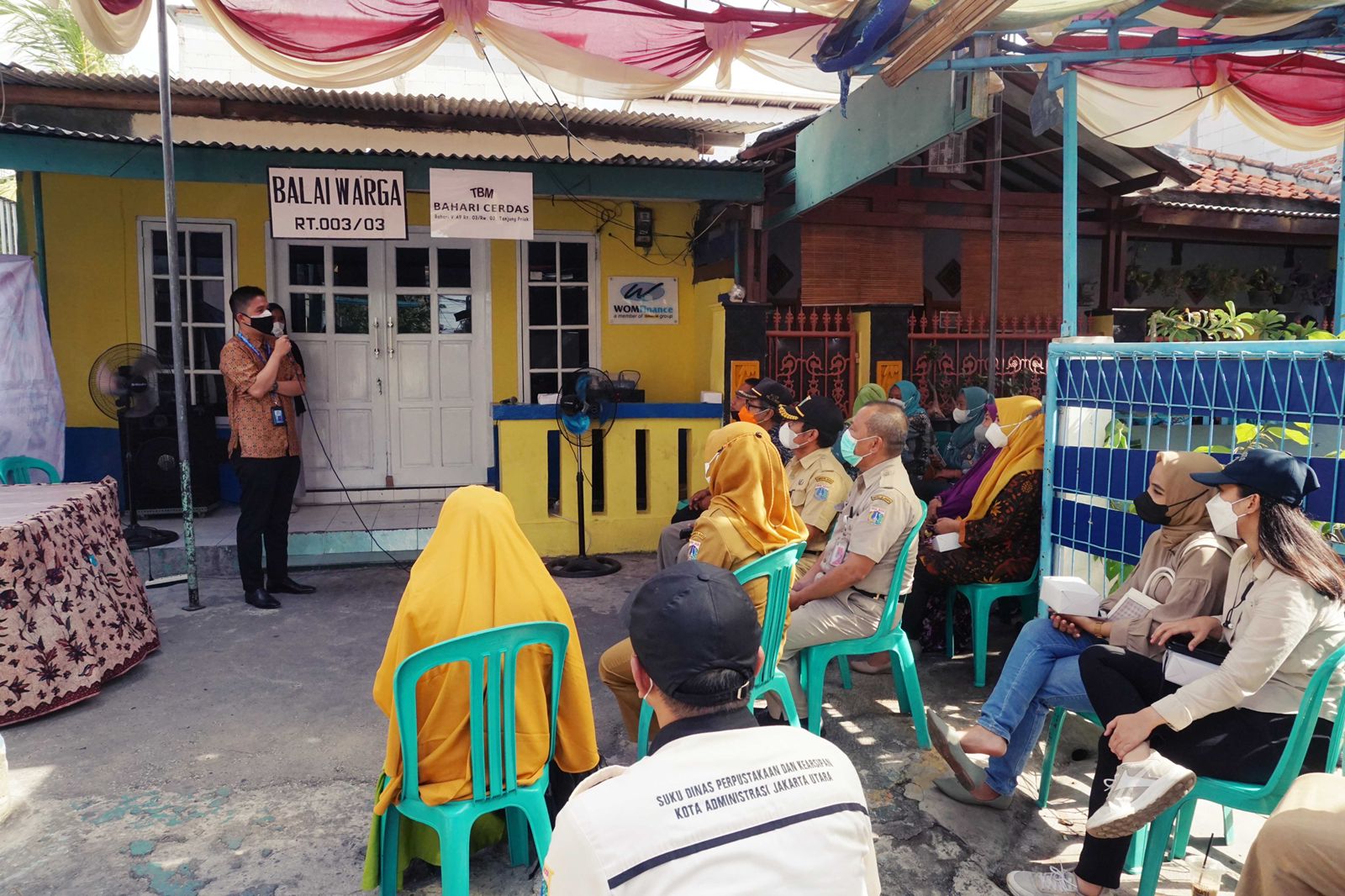 Peresmian Taman Baca Bahari Cerdas di Tanjung Priok, Jakarta Utara
