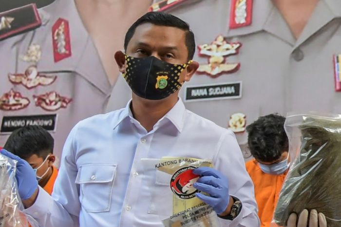 Direktur Narkoba Polda Metro Jaya Kombes Mukti Juharsa