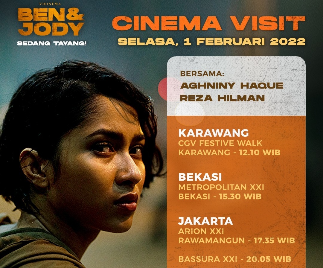 Pemeran Film Ben & Jody Akan Sambangi Bioskop dan Sapa Langsung Penonton 
