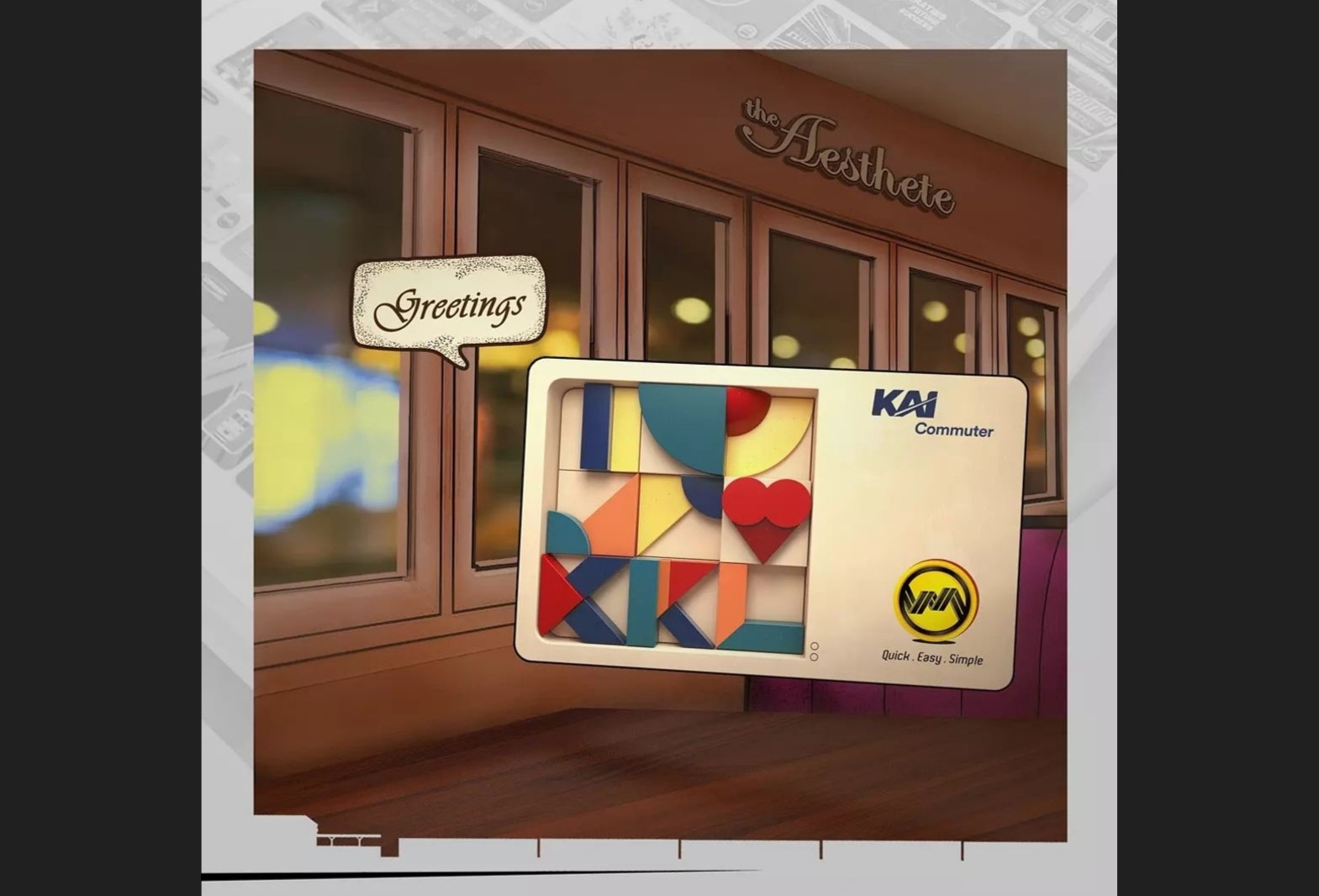 Salah satu desain kartu multitrip KRL