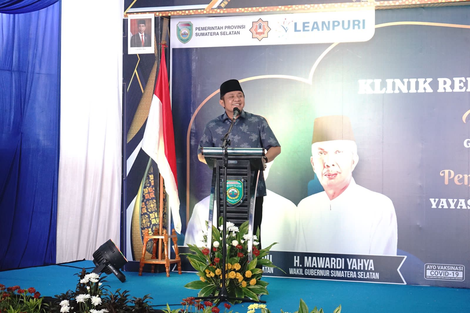 Gubernur Sumsel Herman Deru meresmikan Klinik Rehabilitasi Al-Hayzza bagi pasien ketergantungan narkoba.