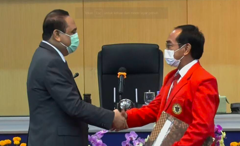 Tangkapan Layar Pemilihan Rektor UNHAS Periode 2022-2026