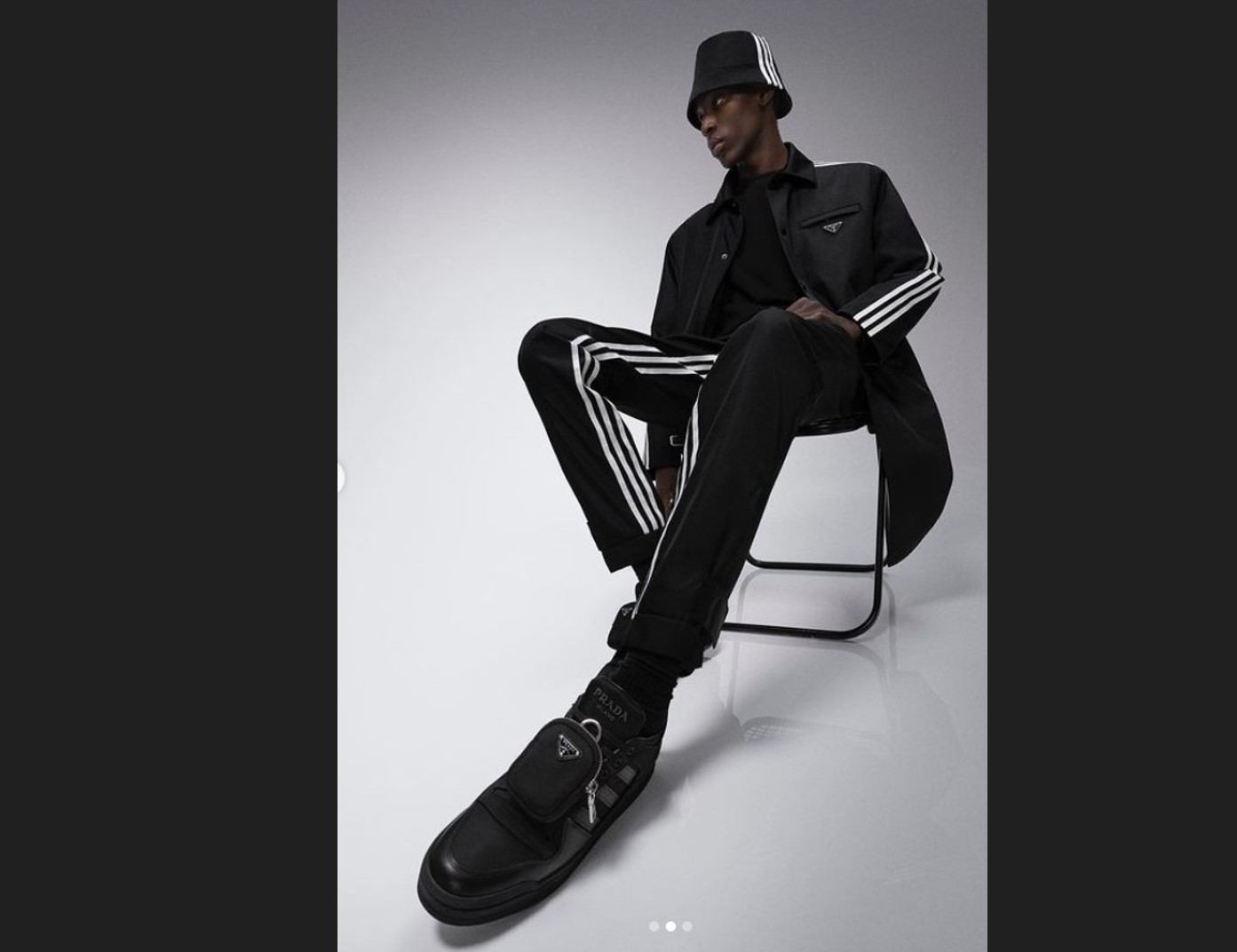 Koleksi kerja sama antara Prada dan Adidas