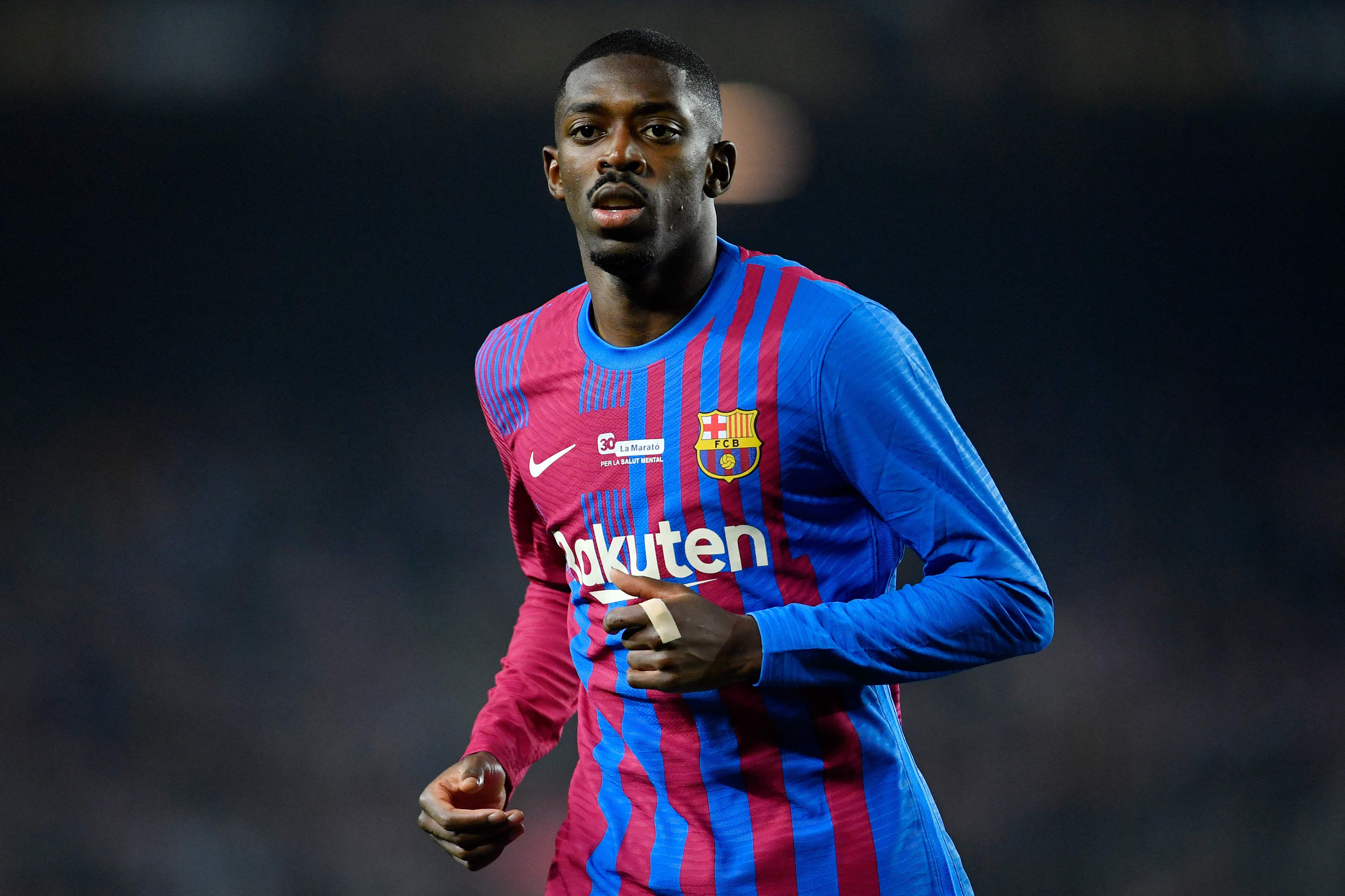 Pemain Barcelona Ousmane Dembele