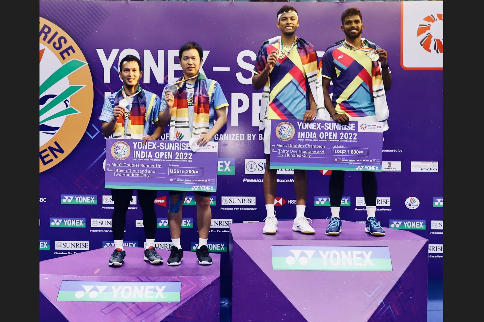 Pasangan Indonesia Mohamad Ahsan dan Hendra Setiawan menjadi runner-up di India Terbuka