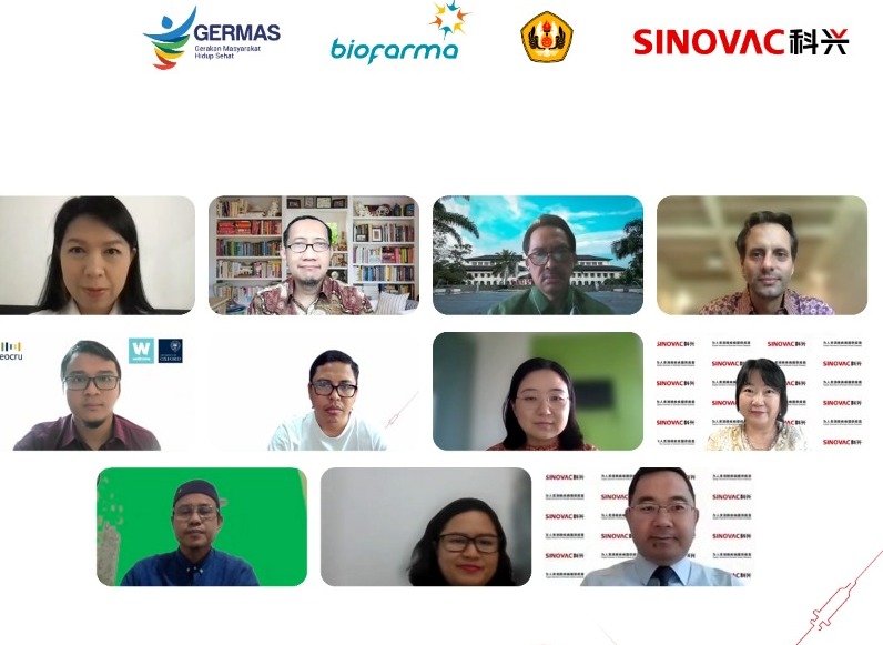 Simposium ‘Indonesian Congress Symposium on Combating Covid-19 Pandemic without Boundaries’ yang digelar perusahaan Sinovac.