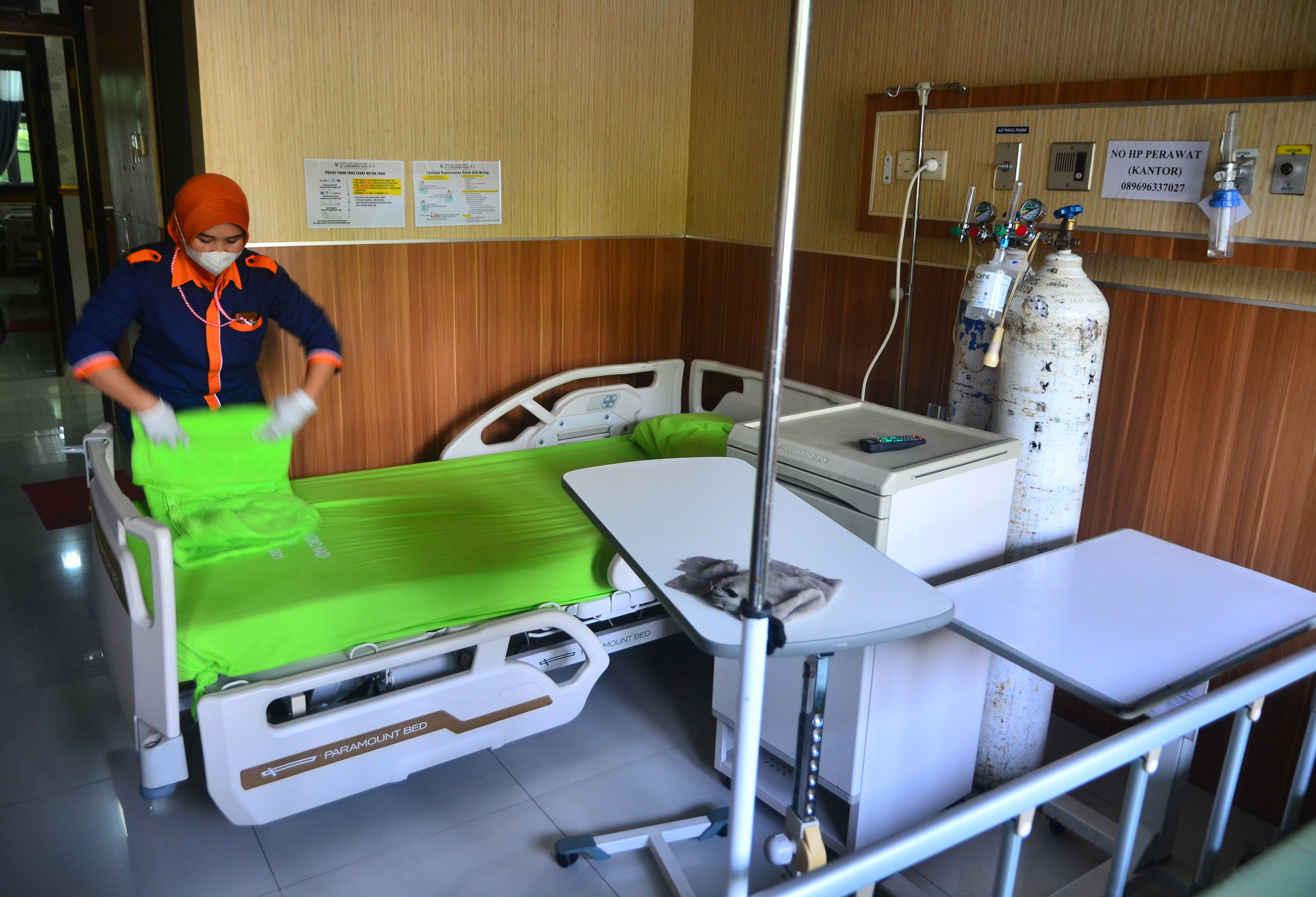 Ilustrasi ruang isolasi pasien positif covid-19