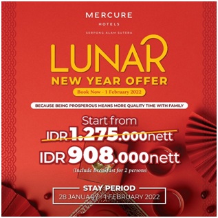 Sambut Imlek dan Rekatkan Tali Silahturahmi di Mercure Serpong Alam Sutera.