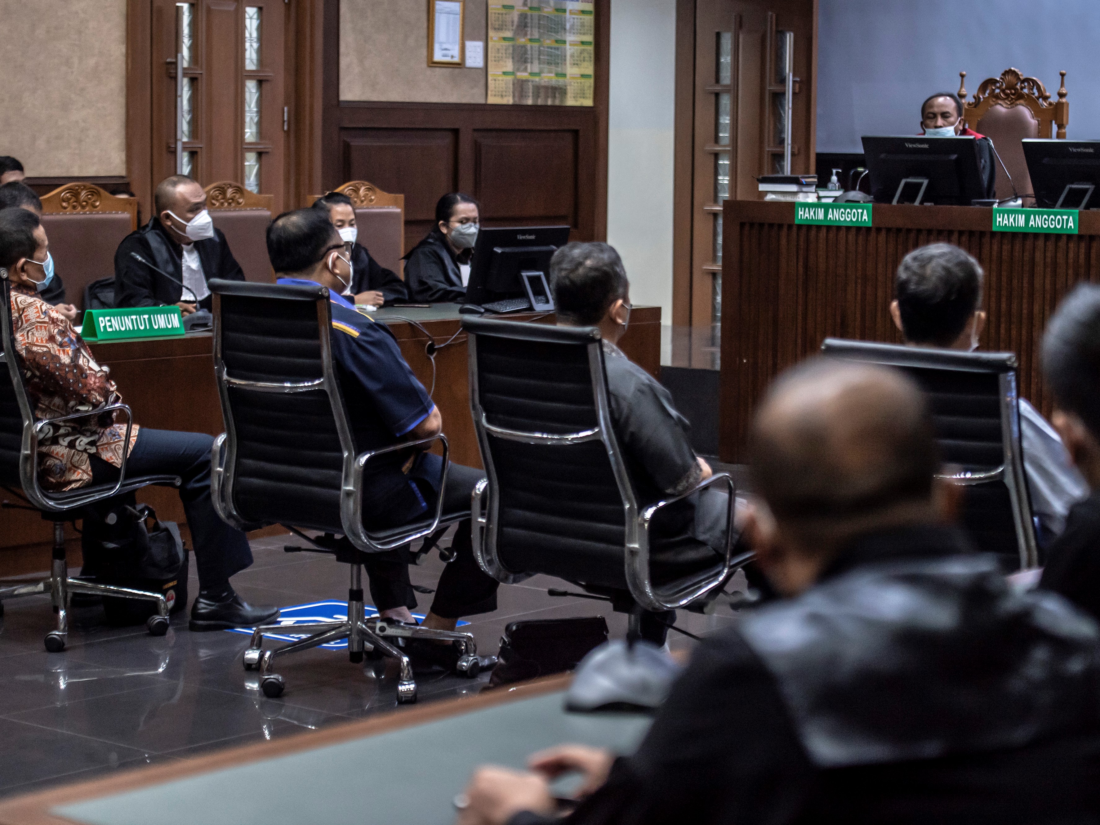 Pembacaan vonis kasus ASABRI di Pengadilan Tipikor, Jakarta, Selasa (4/1/2022).