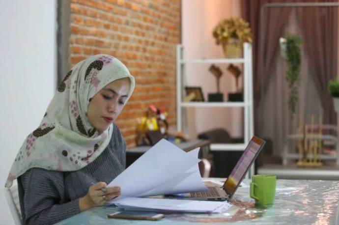 Ilustrasi - work from home.