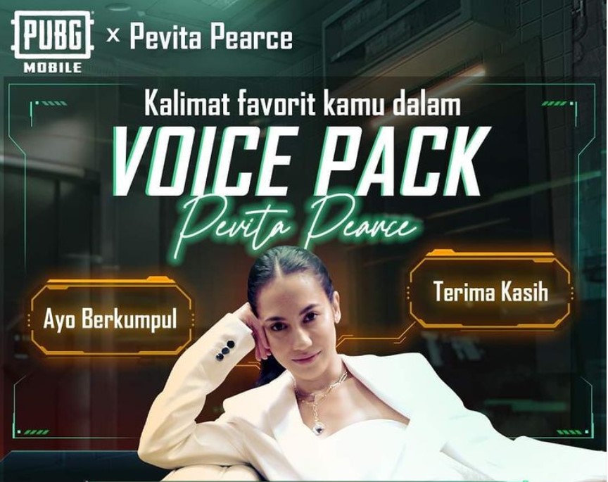Pevita Pearce hadir daam bentuk voice pack di gim PUBG Mobile