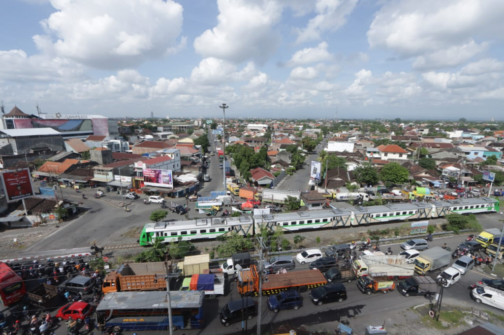 Lokasi pembangunan Jalan Rel Layang Simpang 7, Joglo, Kota Surakarta, Jawa Tengah