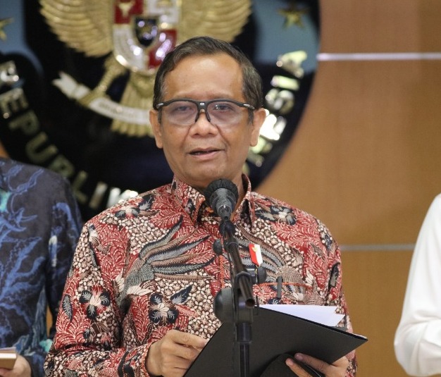 Ketua Dewan Pengarah Satgas BLBI Mahfud MD yang juga menjabat Menko Polhukam. 