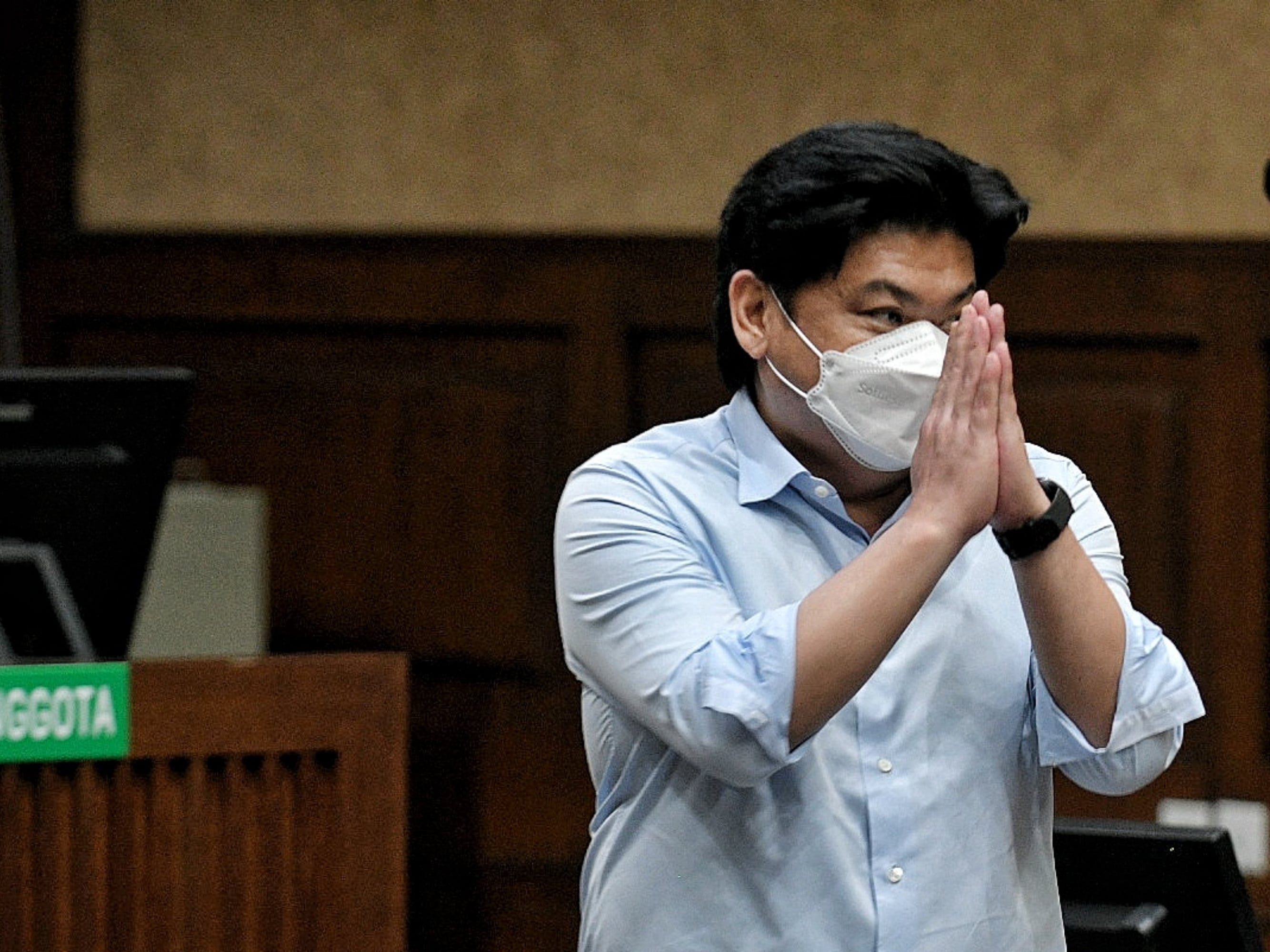 Terdakwa korupsi dana Asabri Heru Hidayat usai mengikuti sidang dengan agenda pembacaan putusan kasus korupsi ASABRI oleh Majelis Hakim.