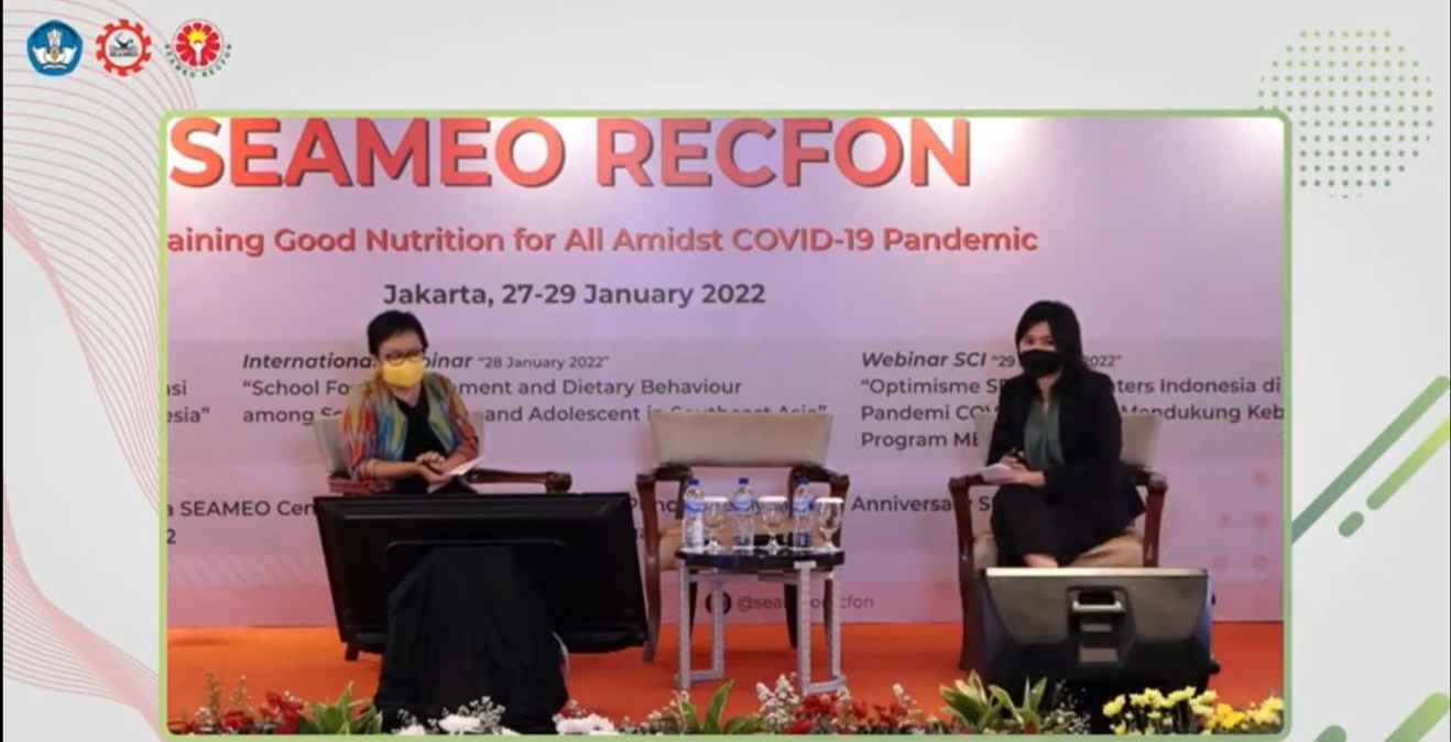  Webinar nasional dan regional dengan tema 'Sustaining Good Nutrition for All Amidst Covid-19 Pandemi' di Jakarta, Kamis (27/1).