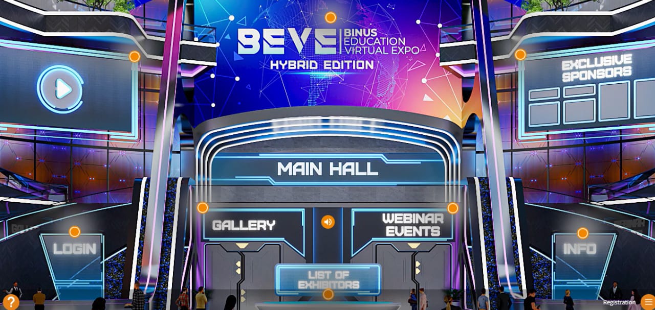 Pameran edukasi bertajuk Binus Education Virtual Expo Hybrid Edition 2022 atau BEVE Hybrid Edition 2022. 