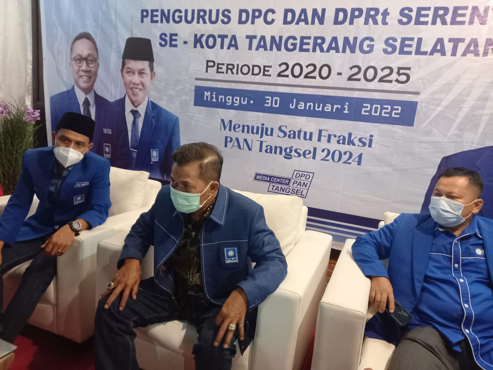 Rakerda dan Pelantikan DPC Partai Amanat Nasional (PAN) se-Kota Tangsel, Minggu (30/1).