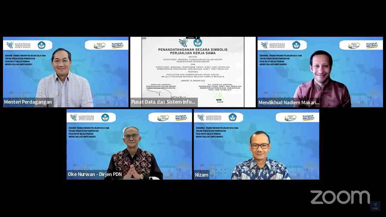 Kerja sama Kemendikbudristek dan Kemendag dalam peluncuran program Magang bersertifikat