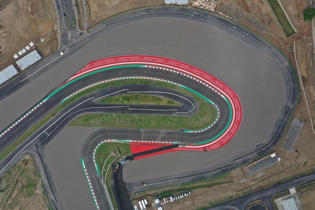 Foto udara sirkuit Mandalika, NTB