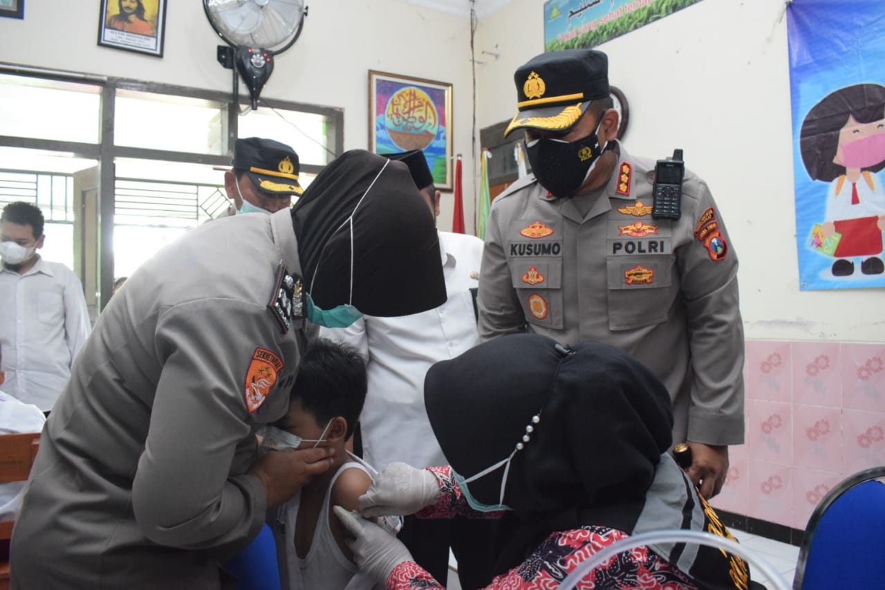 Vaksinasi Covid-19 pada anak 6-11 tahun di Kabupaten Sidoarjo, Jawa Timur