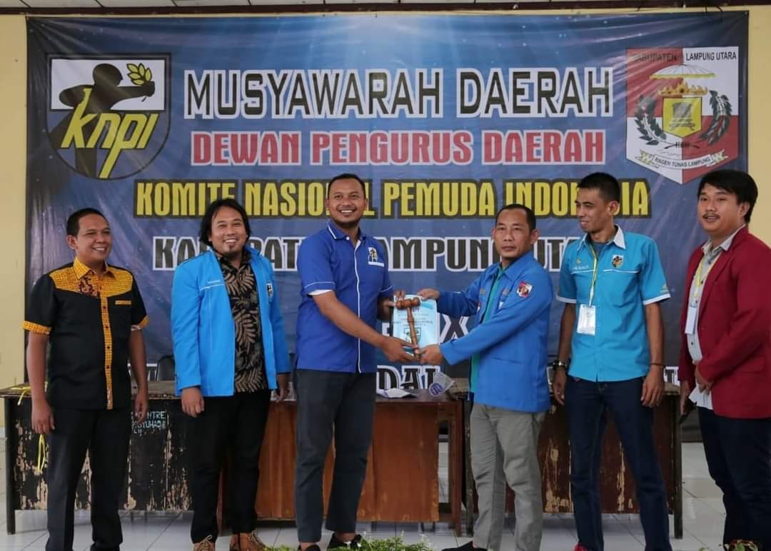 Musyawarah Daerah Dewan Pengurus Daerah (DPD) KNPI Lampung Utara ke-IX yang digelar di Gedung Serba Guna (GSG) Yayasan Suhadha, Lampung.