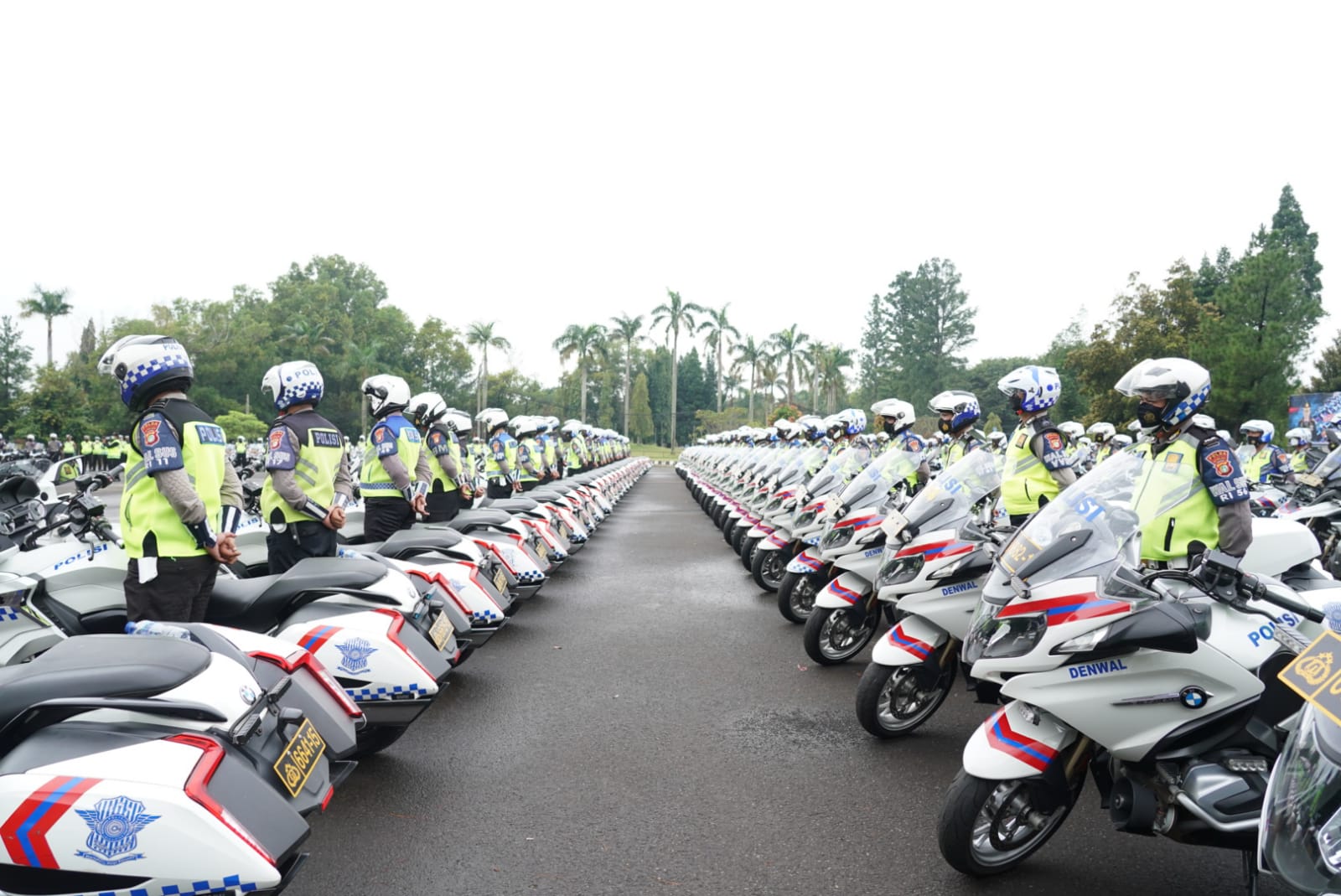 Apel Gelar Pasukan dan Ranmor Inventaris di Lapangan Ibu Tien, Cibubur, Sabtu (15/1/2022).