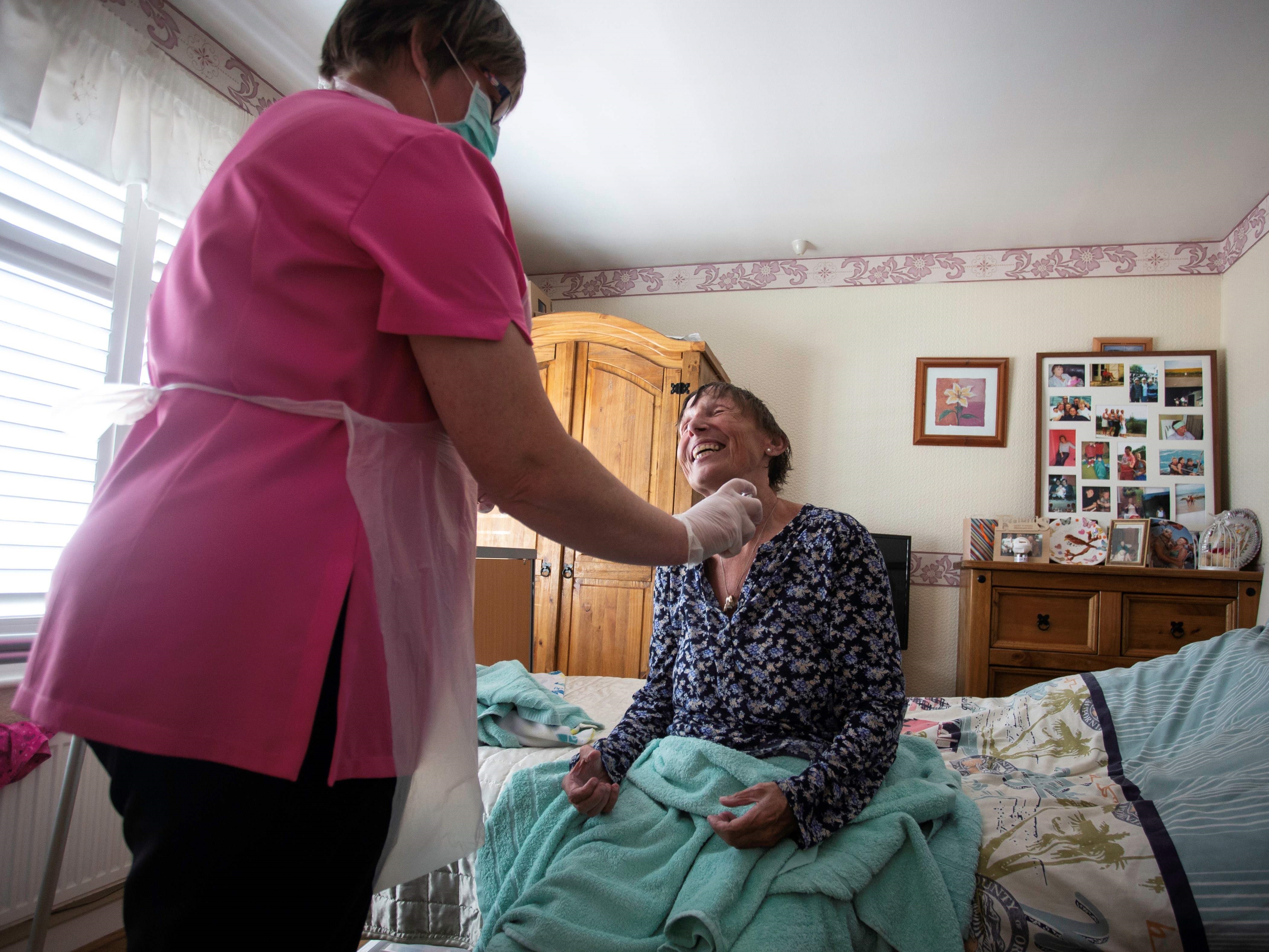 Penderita multiple sclerosis.