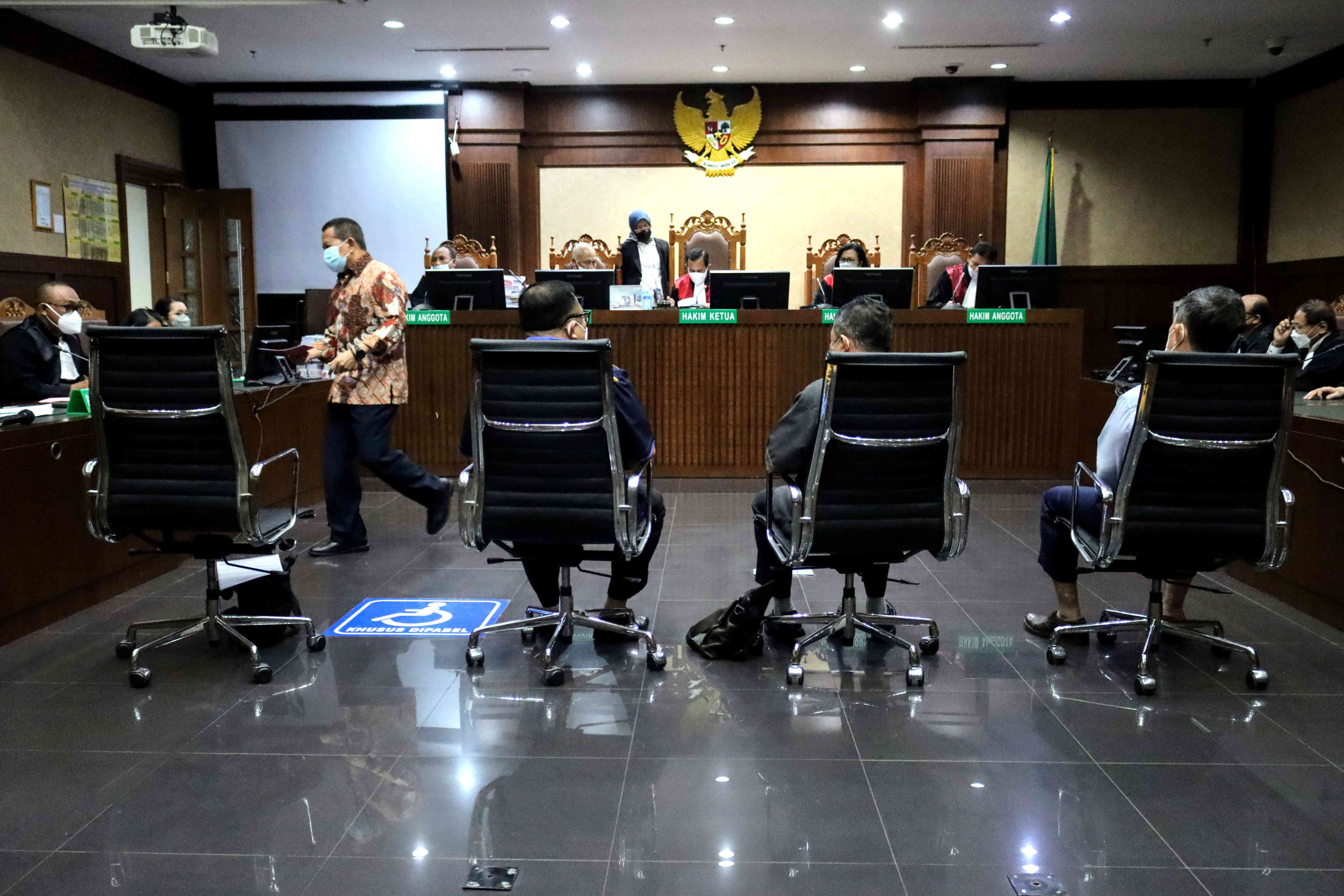 Sidang putusan kasus korupsi ASABRI di Pengadilan Tipikor, Jakarta.