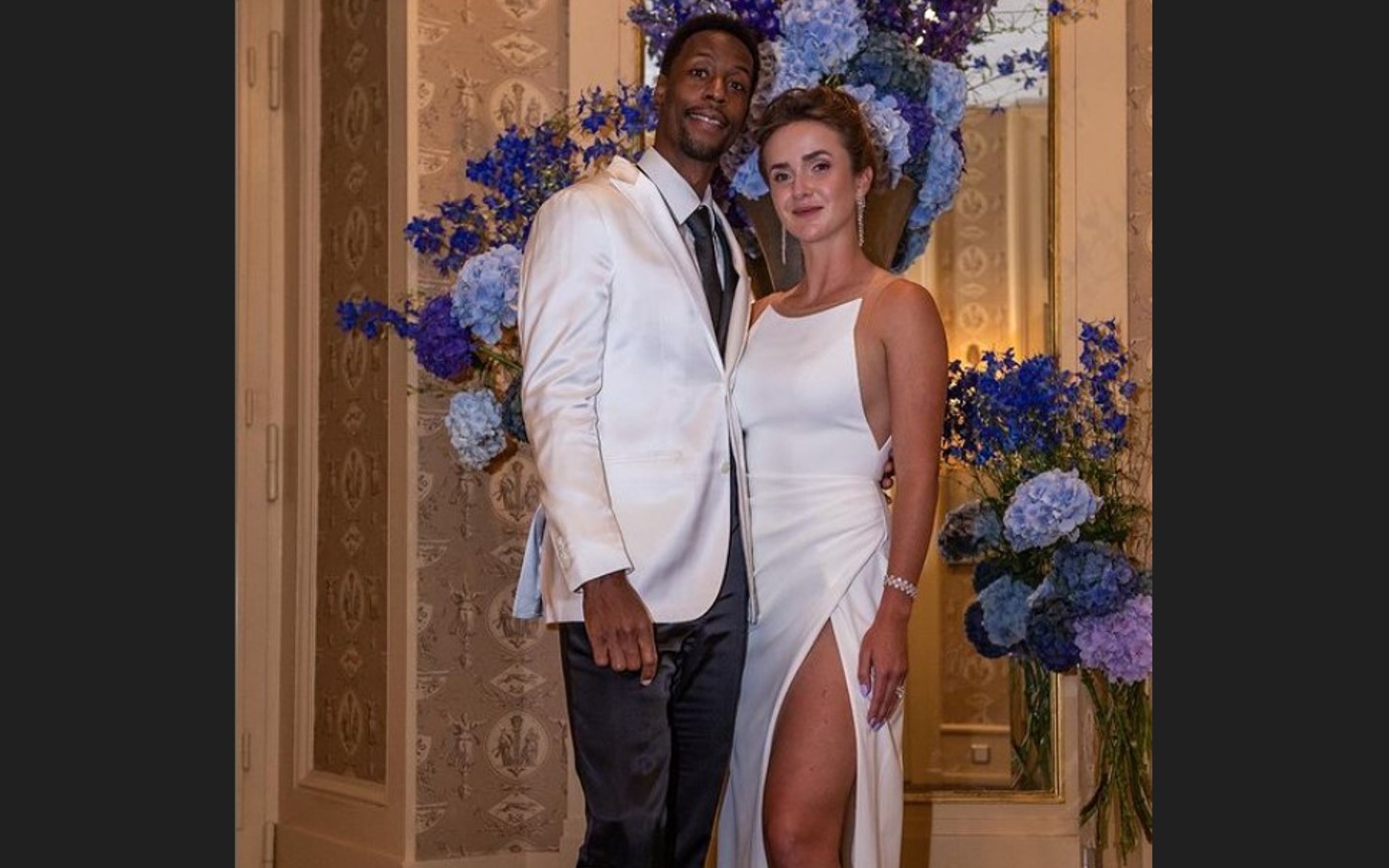 Pasangan petenis Gael Monfils dan Elina Svitolina