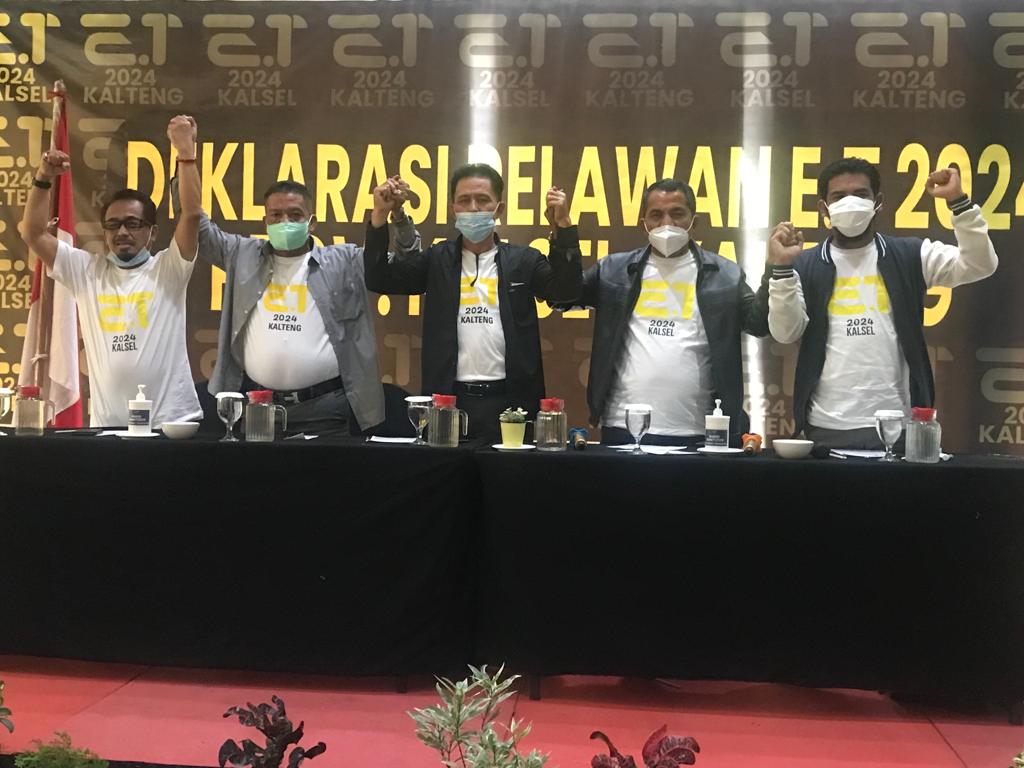 Relawan barisan Erick Thohir di Kalimantan dideklarasikan, Sabtu (8/1)