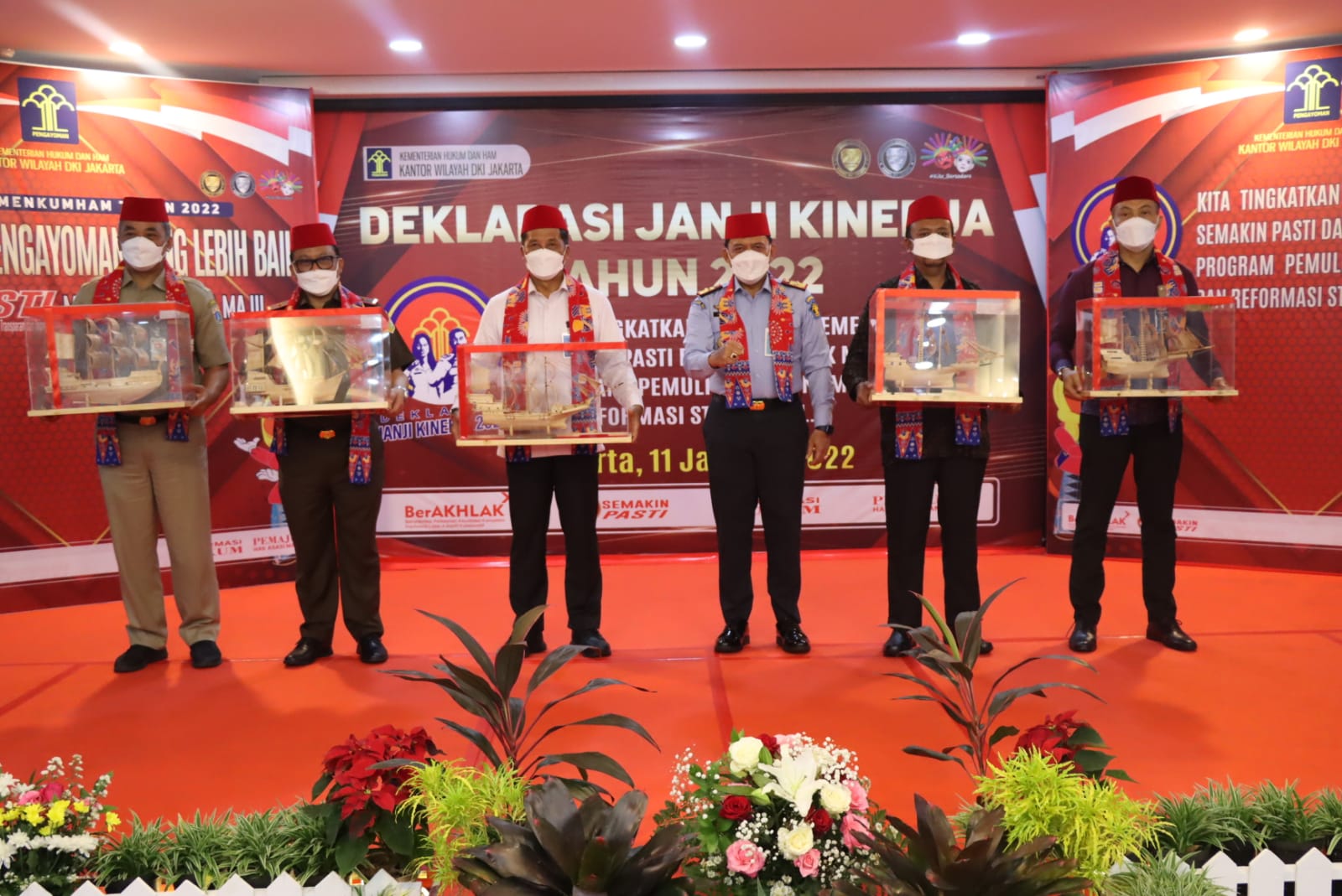 penandatanganan Komitmen Pembangunan Zona Integritas Tahun 2022 di tingkat Wilayah