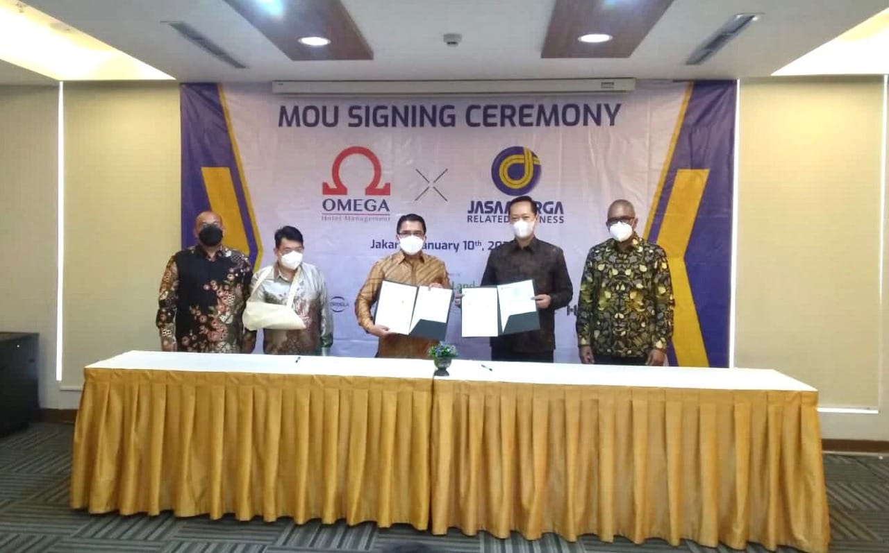 Momen MOU Signing Ceremony OHM dan PT JMRB di Cordela Hotel Senen, Jakarta.