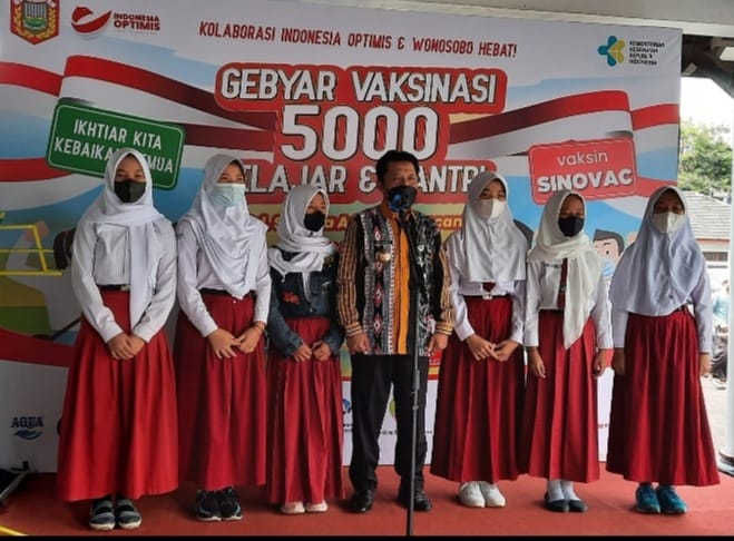 5.000 Santri dan Pelajar Ikuti Vaksinasi Dosis Dua di Wonosobo