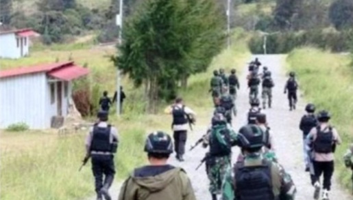 Patroli TNI-Polri dalam Operasi Nemangkawi