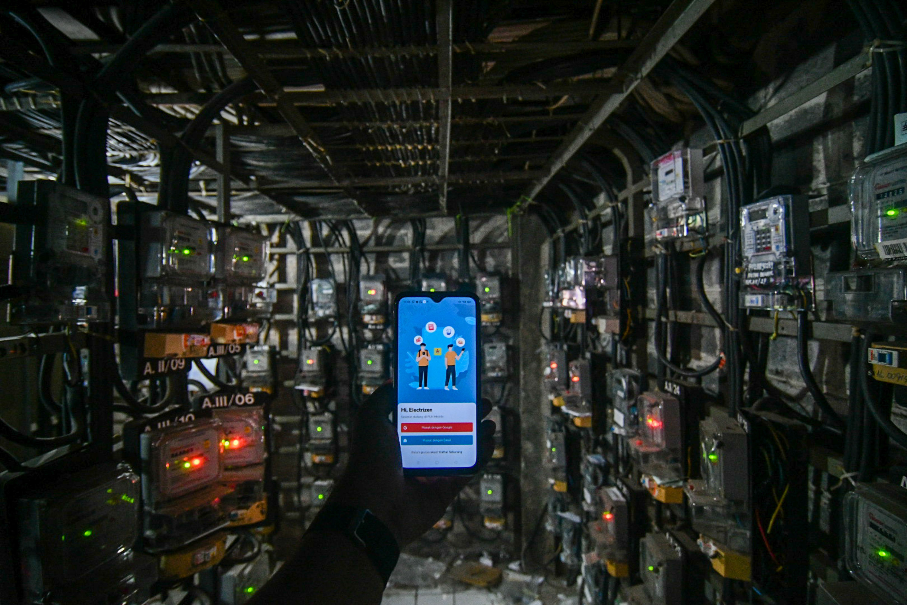 Token listrik di Rusun Bendungan Hilir, Jakarta