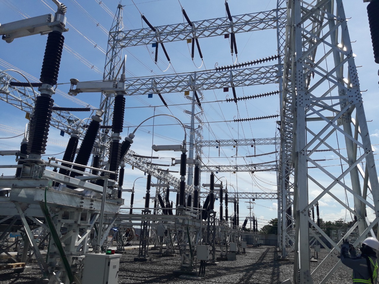 Gardu Induk 150kV Kawasan Industri Sidoarjo, Jawa Timur, milik PT PLN. 