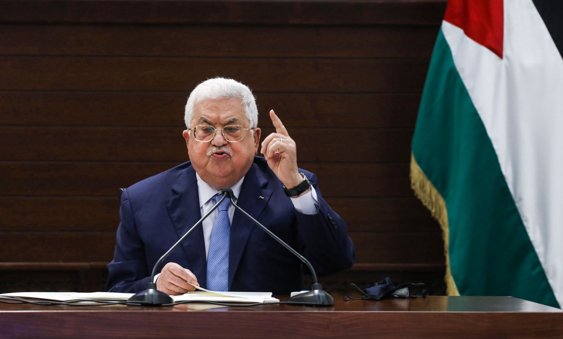 Presiden Palestina, Mahmoud Abbas.  