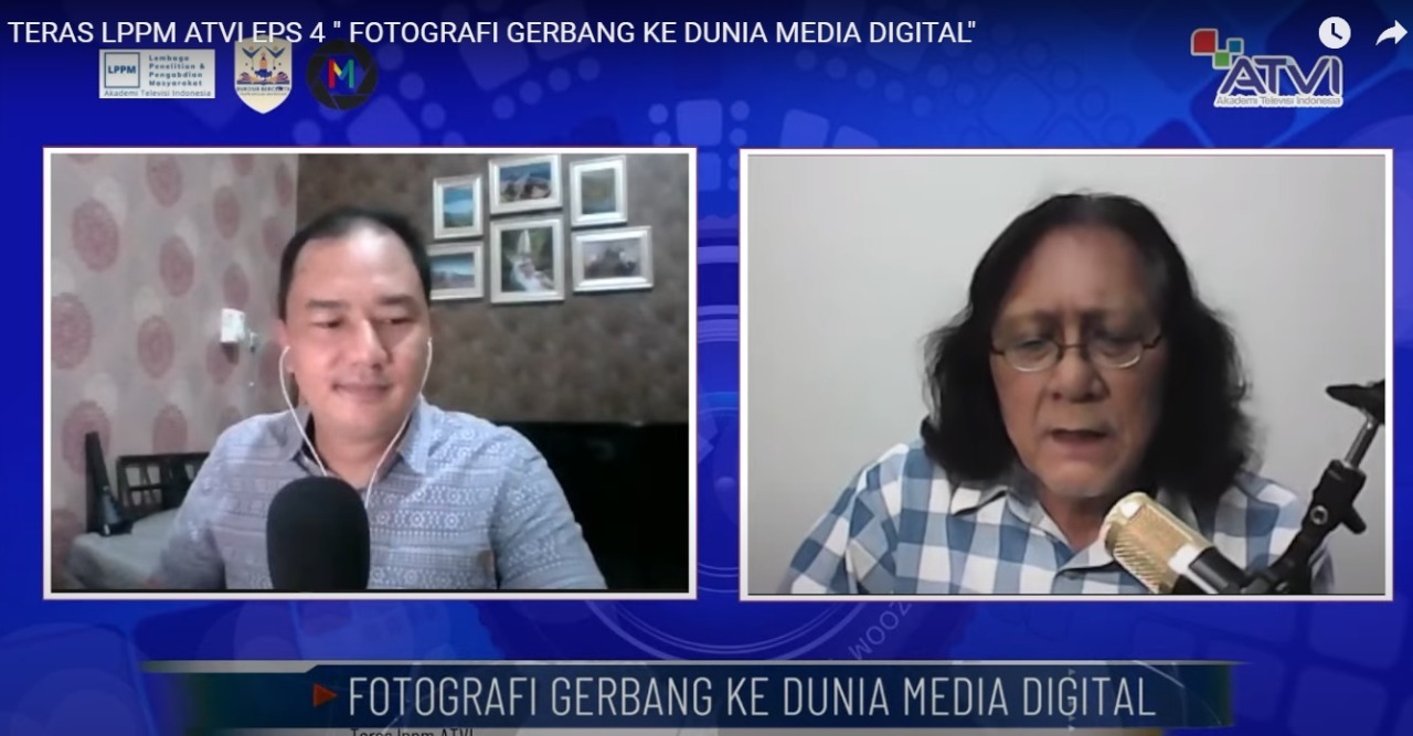 Live Streaming Bincang Santai Teras LPPM ATVI” bertema ‘Fotografi Gerbang ke Dunia Media Digital’.