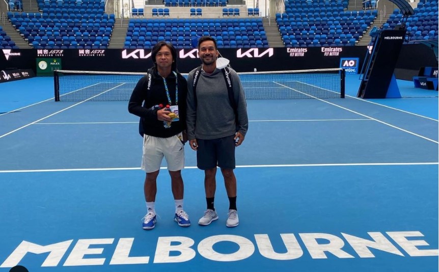 Petenis Indonesia Christopher Rungkat (kiri) dan pasangannya asal Filipina Treat Huey akan tampil di Australia Terbuka.