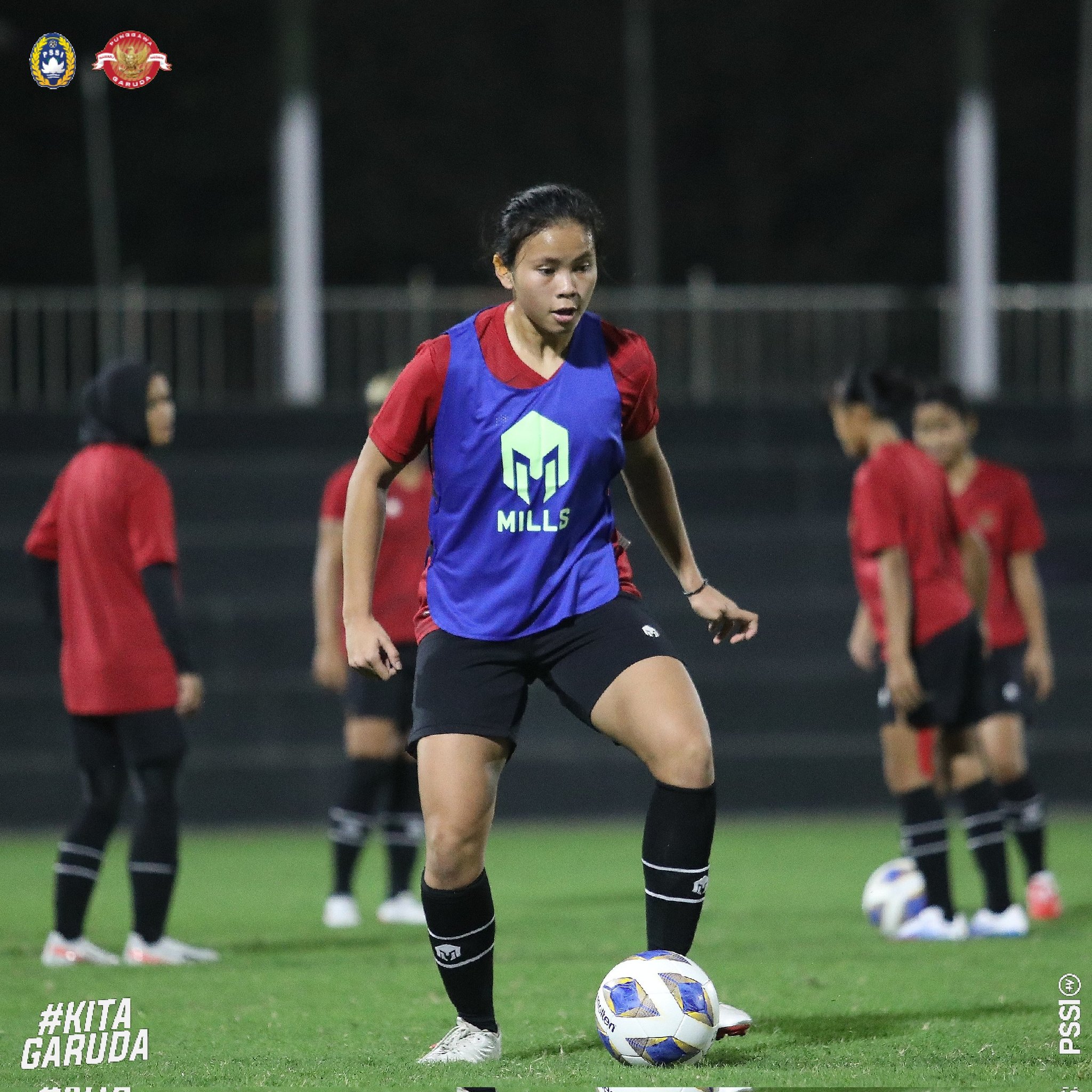 Pemain Timnas Putri tengah berlatih jelang lawan Australia
