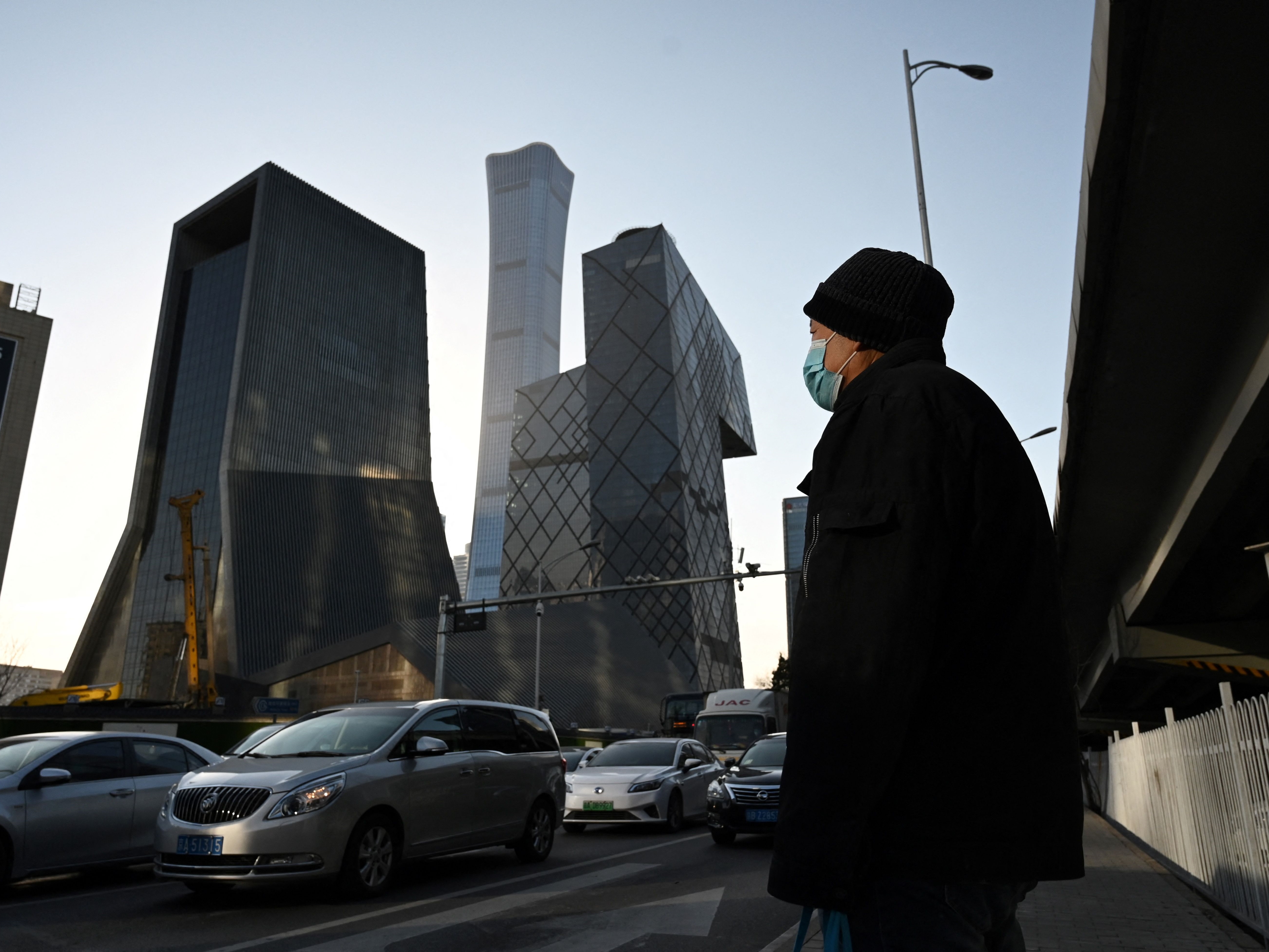 Kawasan pusat bisnis di Beijing, Tiongkok.