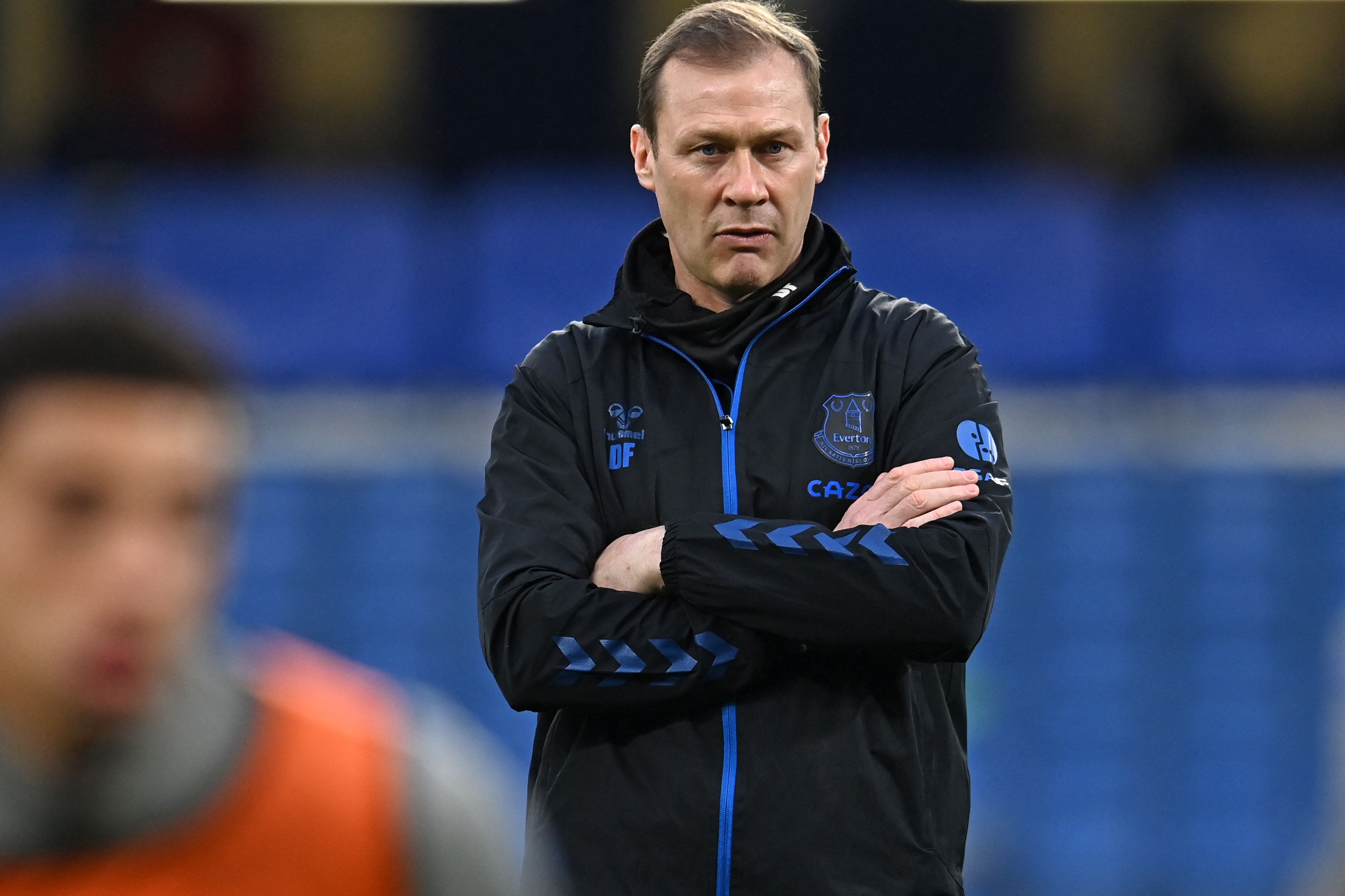 Pelatih interim Everton Duncan Ferguson.
