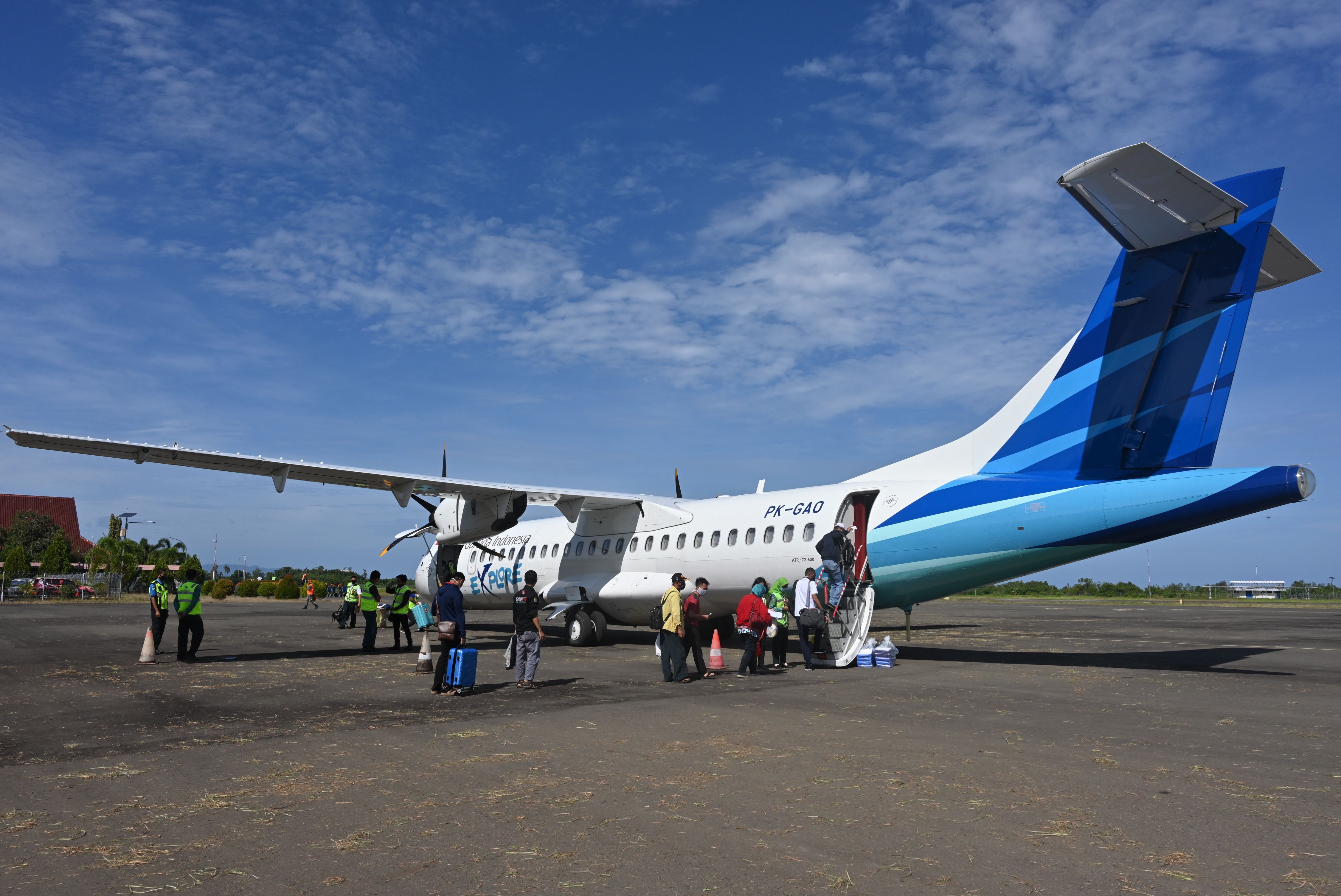 Pesawat ATR72-600 milik Garuda Indonesia