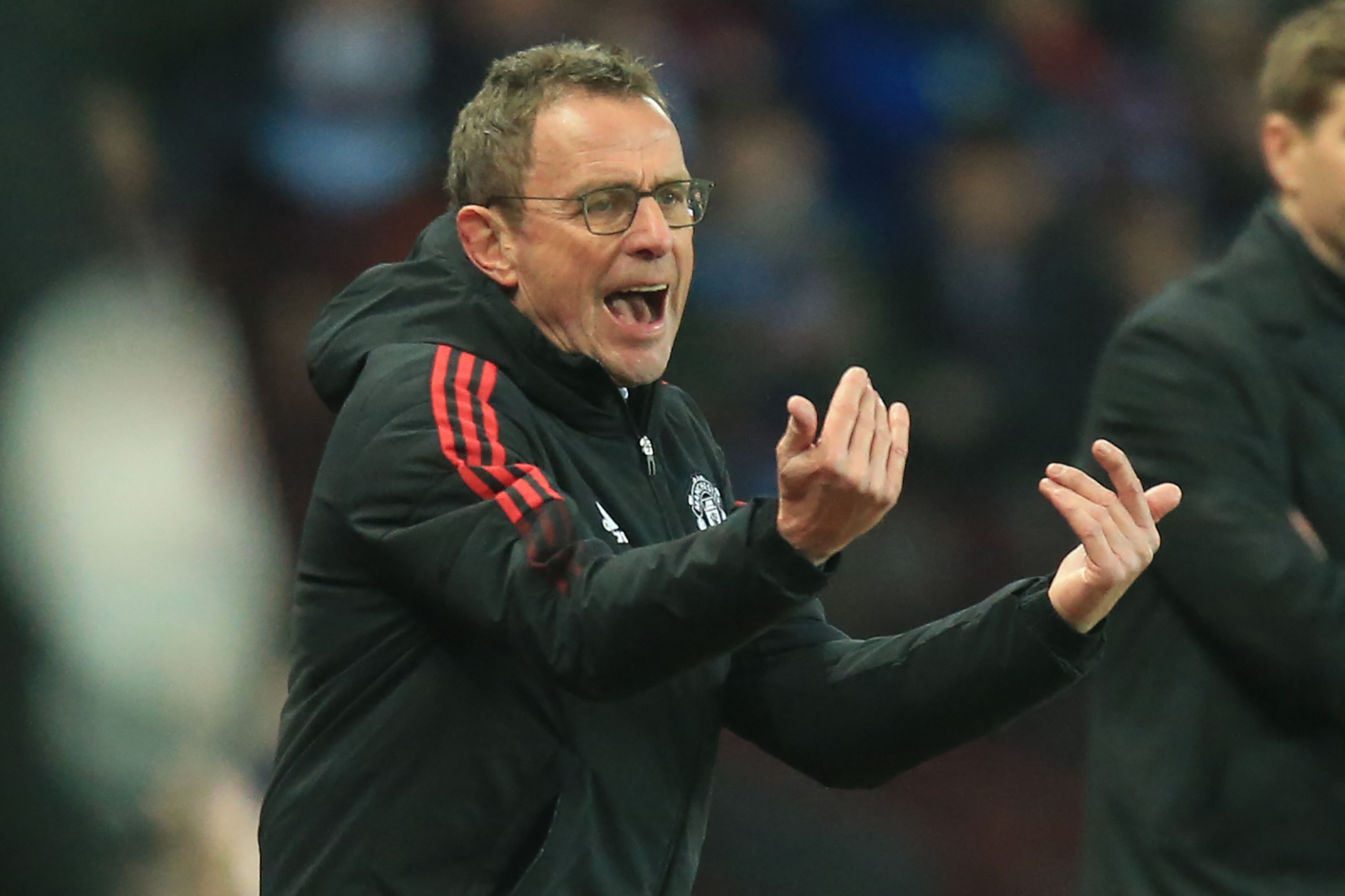 Pelatih interim Manchester United Ralf Rangnick