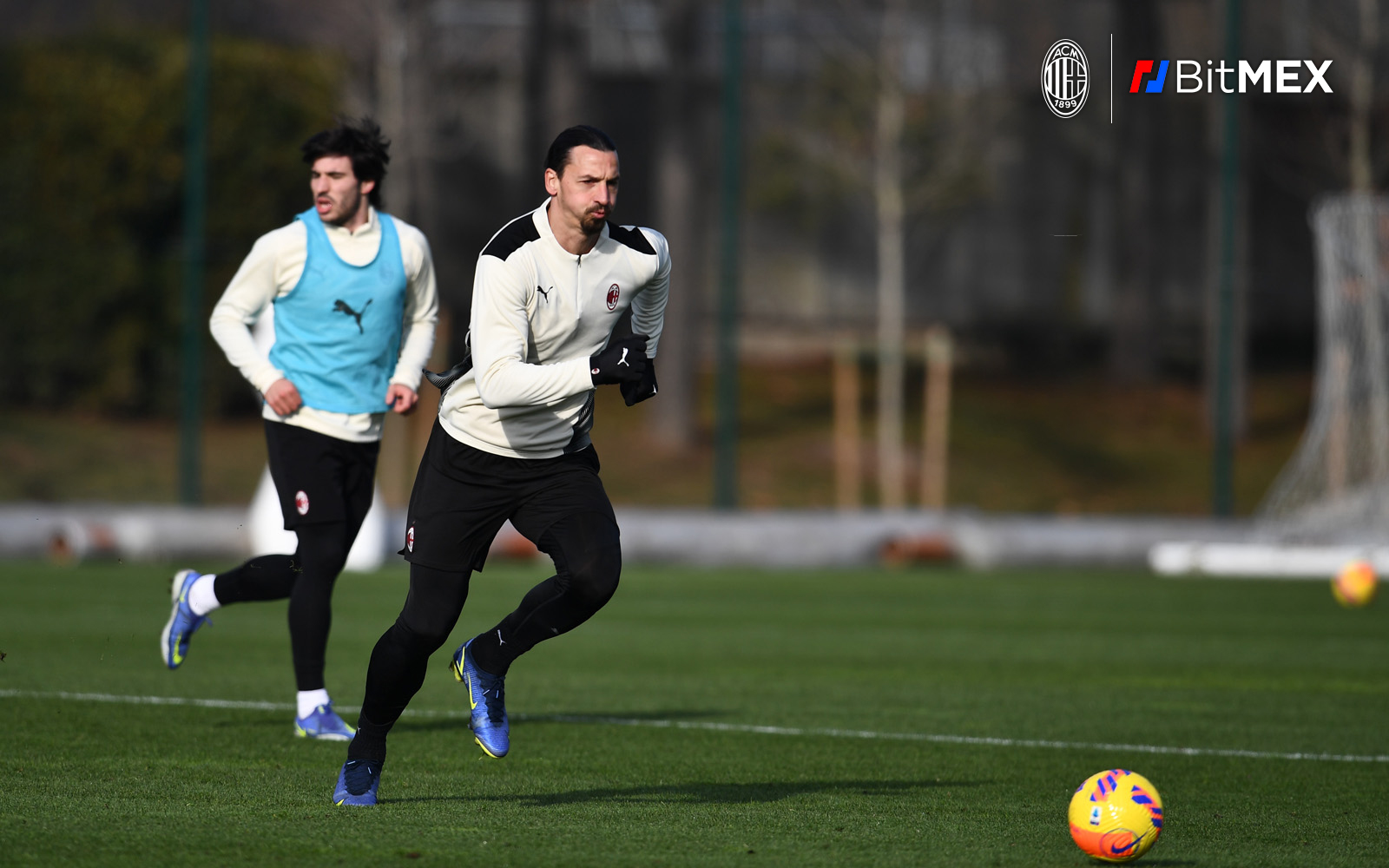 Zlatan Ibrahimovic tengah berlatih